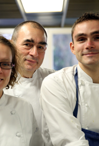 Chef Bernard, Guy, Isabelle Ravet, Ermitage des Ravet, Vufflens le Château - Fine Traveling