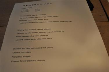 BLACKFRIARS EDUMBURGH RESTAURANT