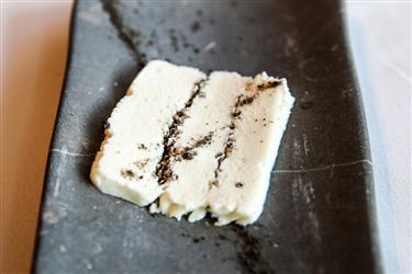 El Celler de Can Roca menu, White asparagus viennetta with truffle